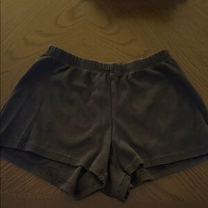 SKIMS black cotton rib shorts